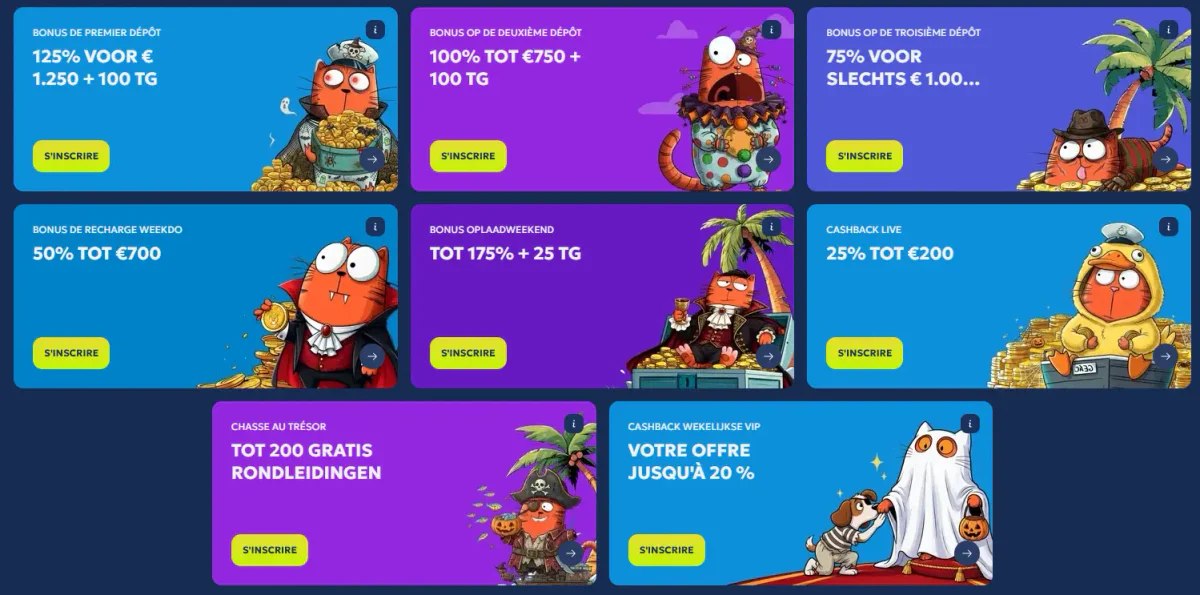 Promotions de casino avec bonus de dépôt, cashback et avantages VIP